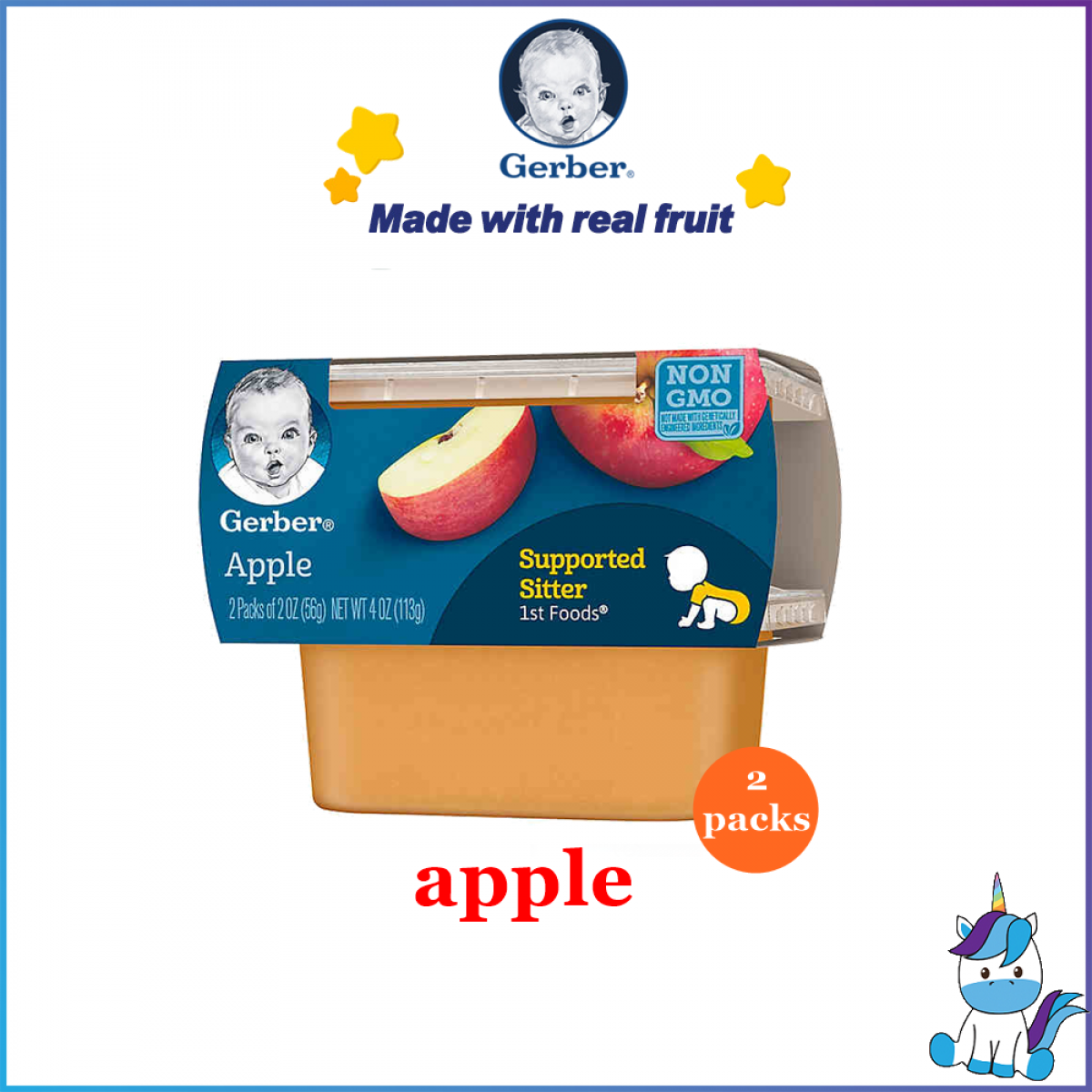 Gerber 1st Foods Baby Food Puree (2Pack) 56g/pack