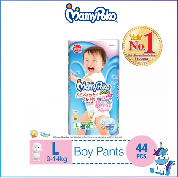 MamyPoko Airfit Pants BOY Air Fit Diaper L Size L44 - 44pcs