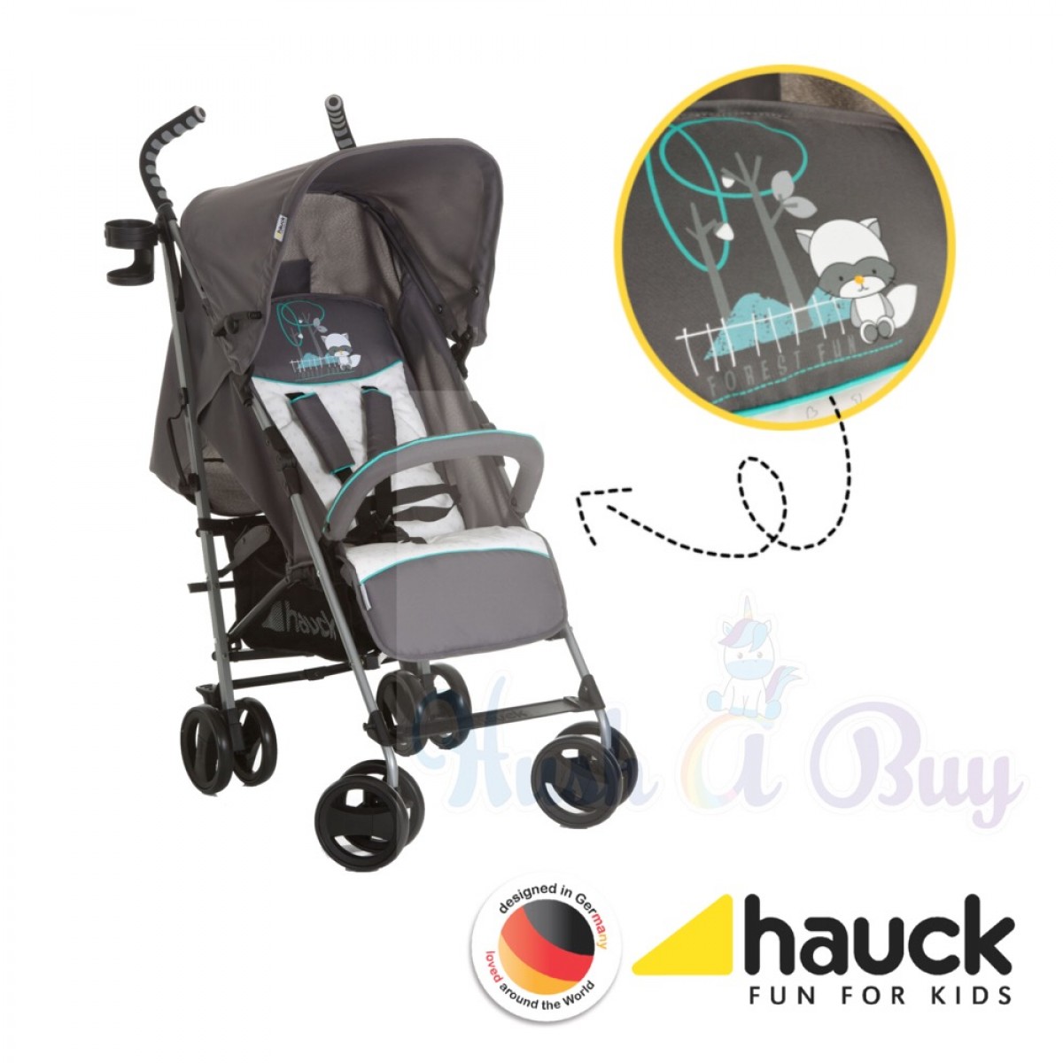 [SALES] Hauck Speed Plus S Stroller Baby Neon Yellow / Forest Fun / Hauck Disney Baby Sun Plus Stroller / Disney Baby Sport Stroller | HUSHABUY