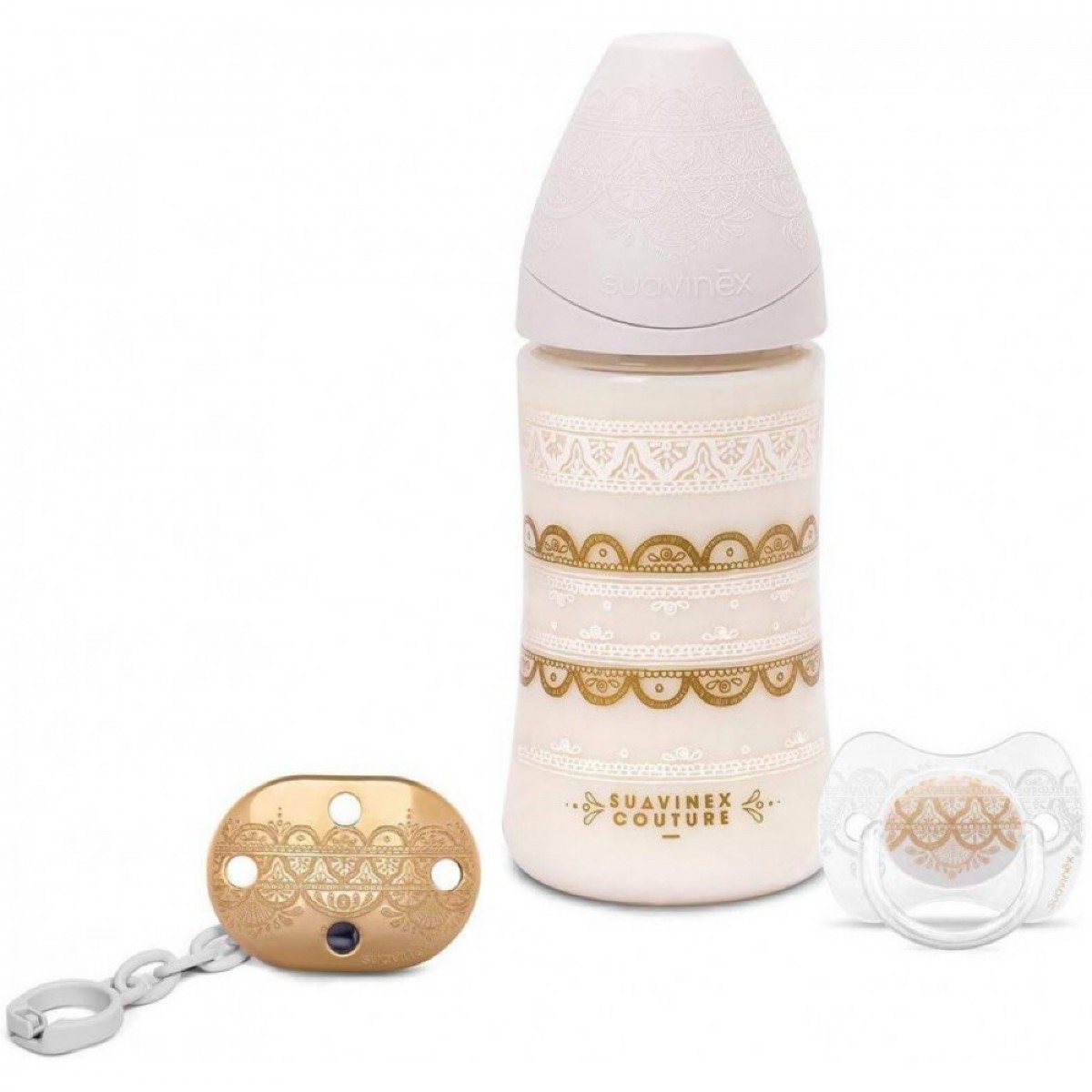 Suavinex Couture Collection Set 270ml Premium Wide Neck Feeding Bottle ...
