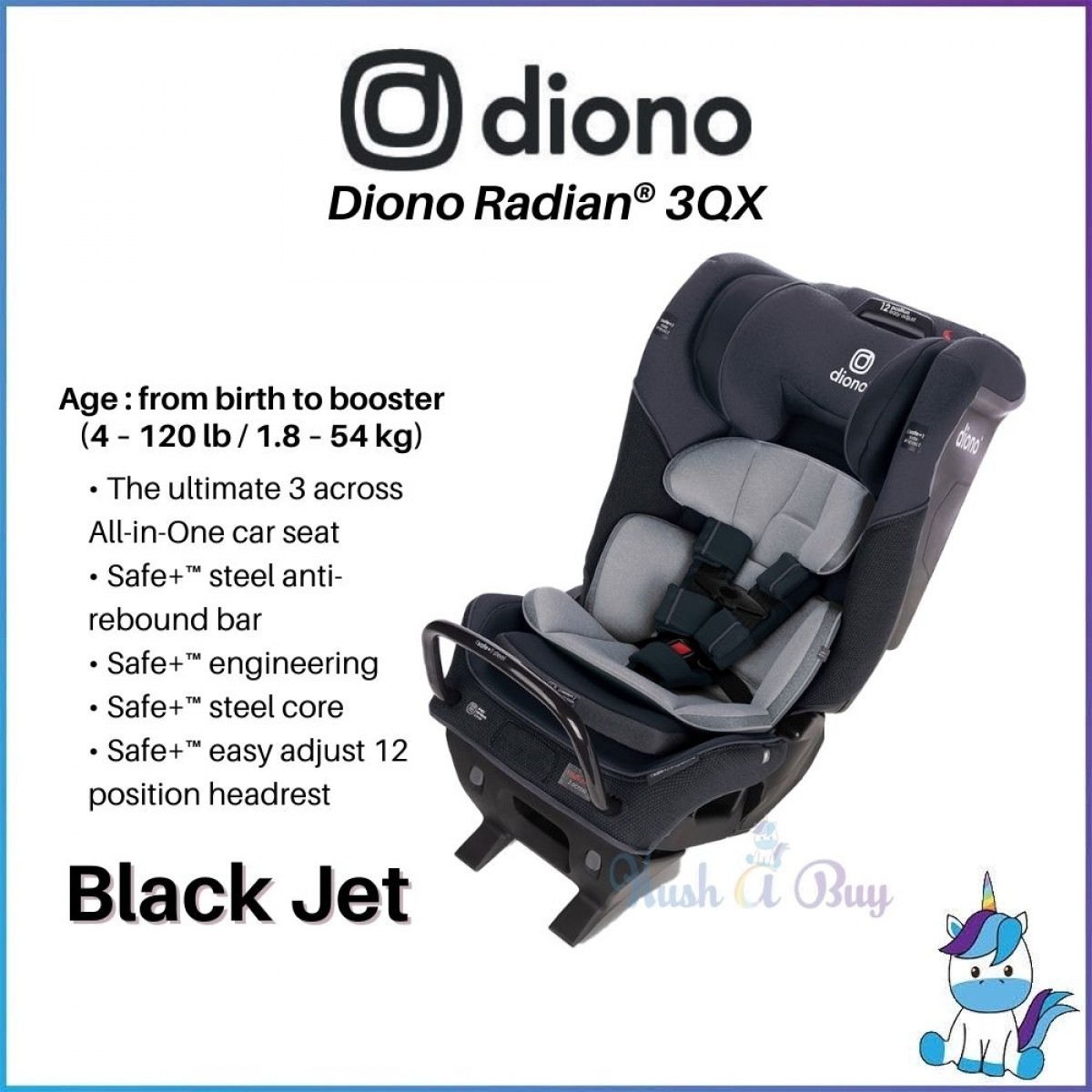 Diono Radian® Radian 3QX / 3QXT - 3 Across Car Seats