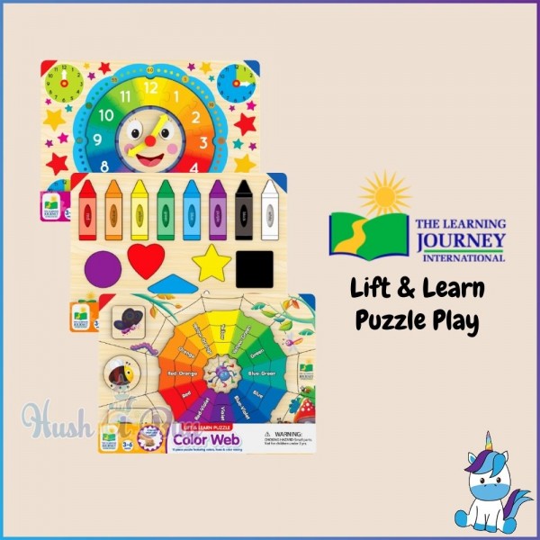 The Learning Journey Internation Puzzle Play - Lift & Learn Color Web/Clock/Color & Shapes