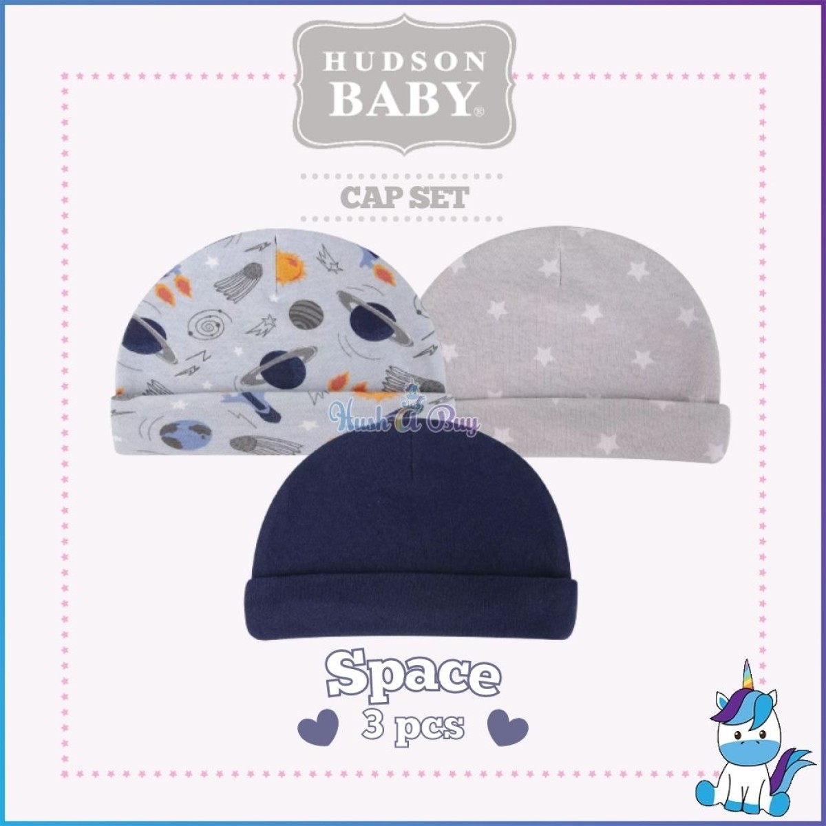 Hudson Baby Headband & Socks (2pcs) / Cap Set (3pcs)