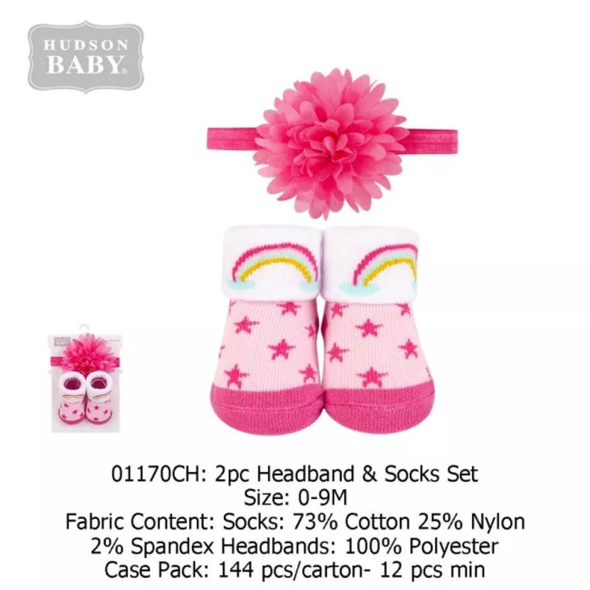 Hudson Baby Headband & Socks (2pcs) / Cap Set (3pcs)